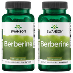 Swanson Berberine bottle front view highlighting metabolic health support