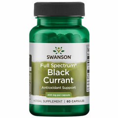Swanson black currant bottle shows full-spectrum formula for daily wellness
