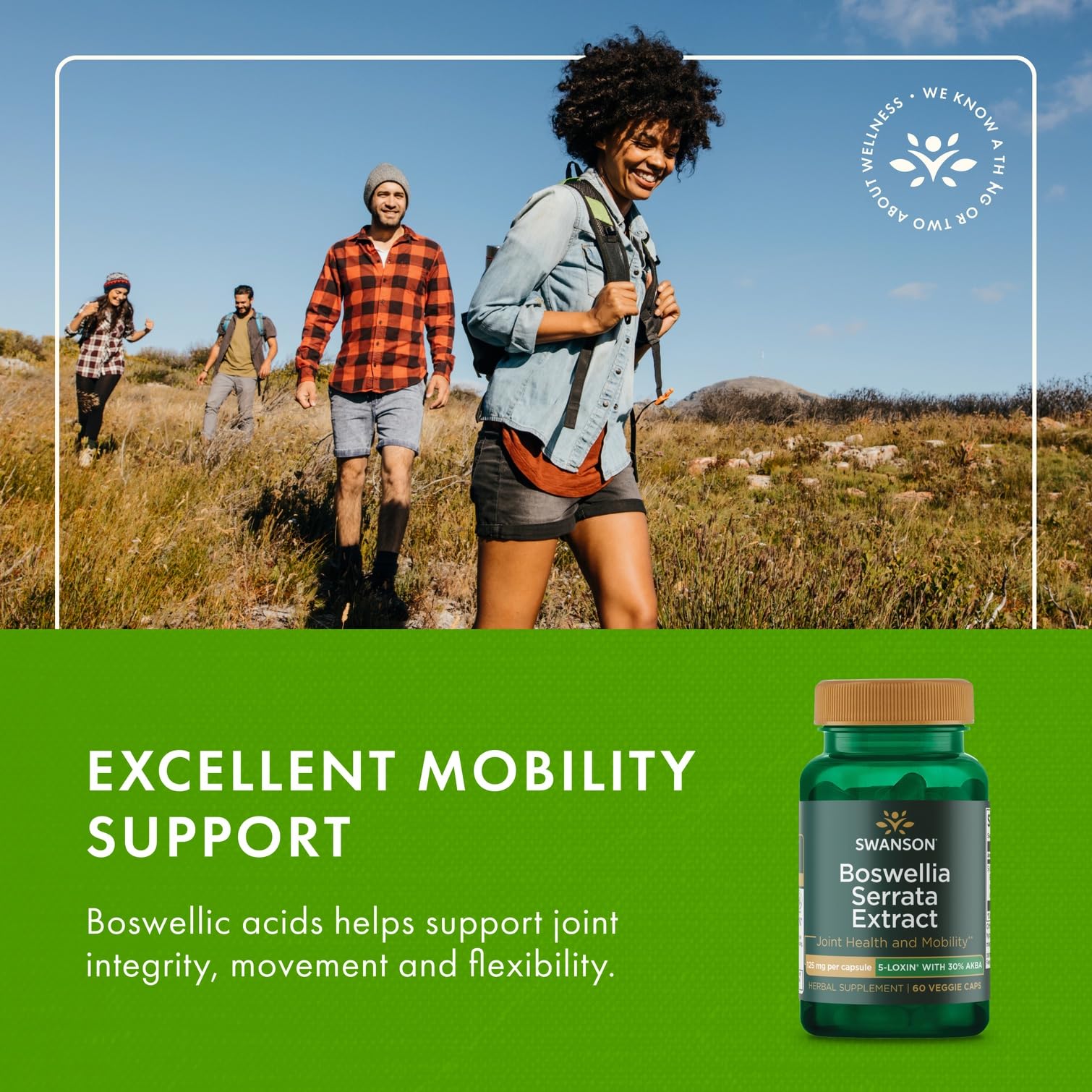 Swanson Boswellia Serrata Extract vegan capsules as plant-based option
