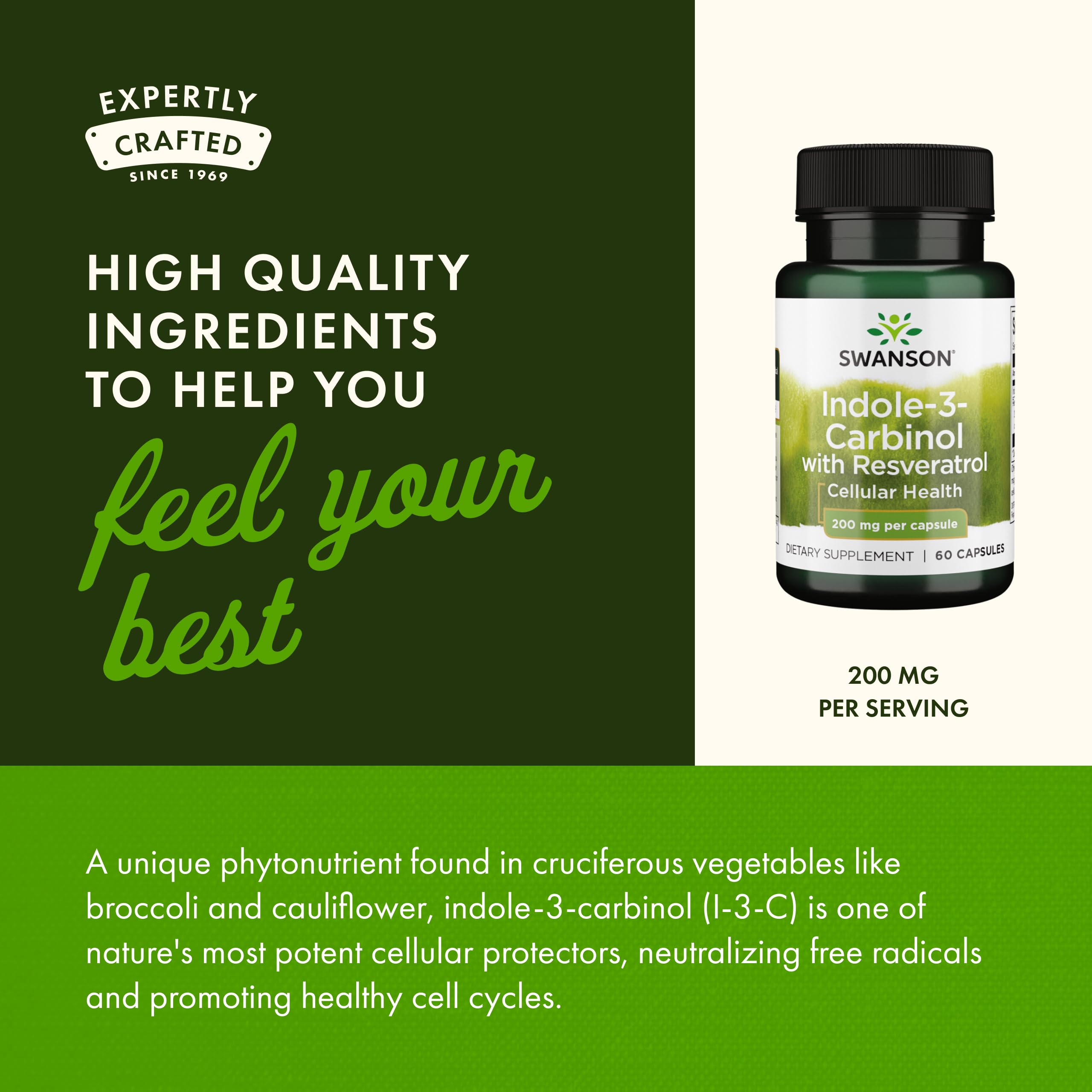 Swanson logo emphasizing trusted brand in wellness supplements.