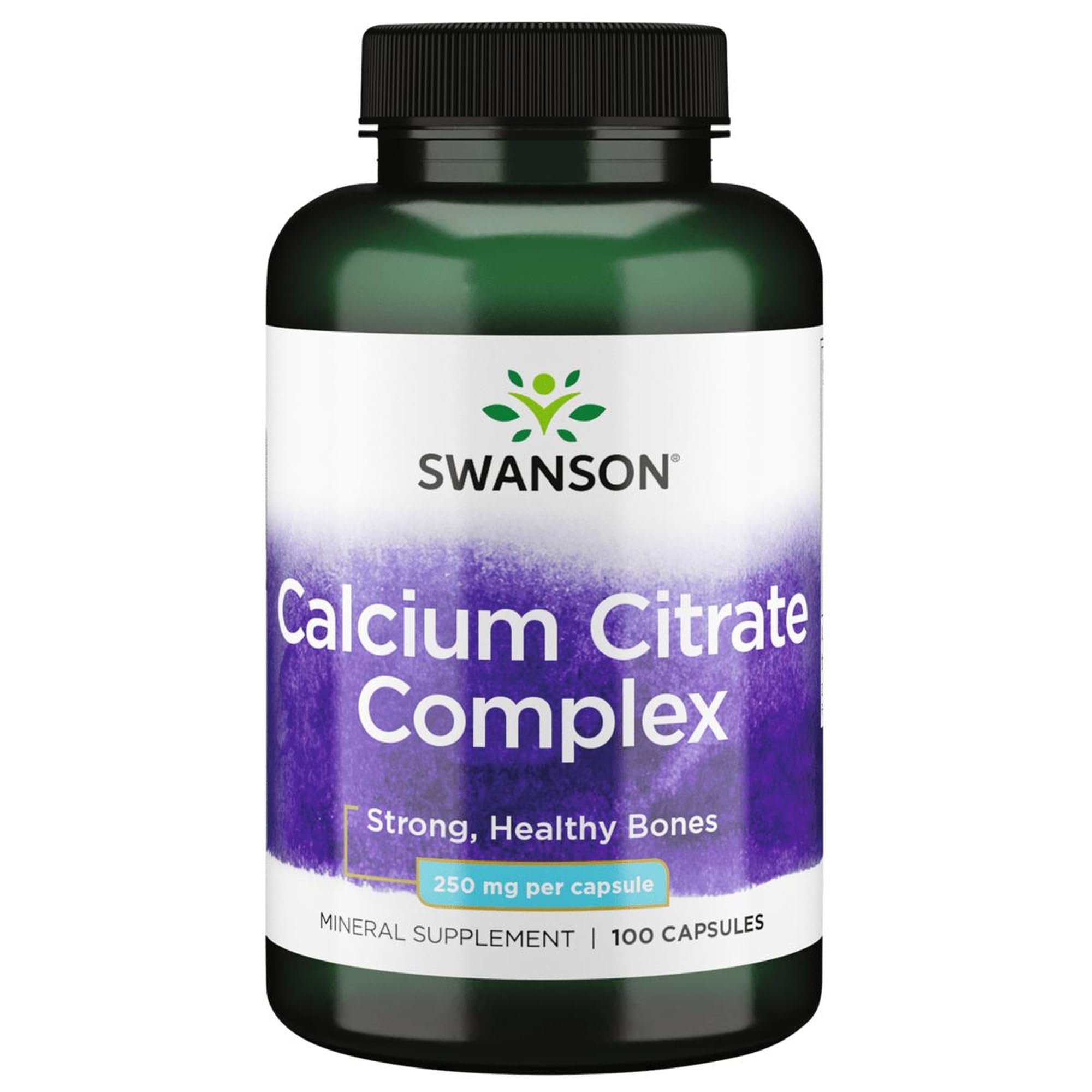 Swanson Calcium Citrate Complex bottle image highlighting bone and muscle support