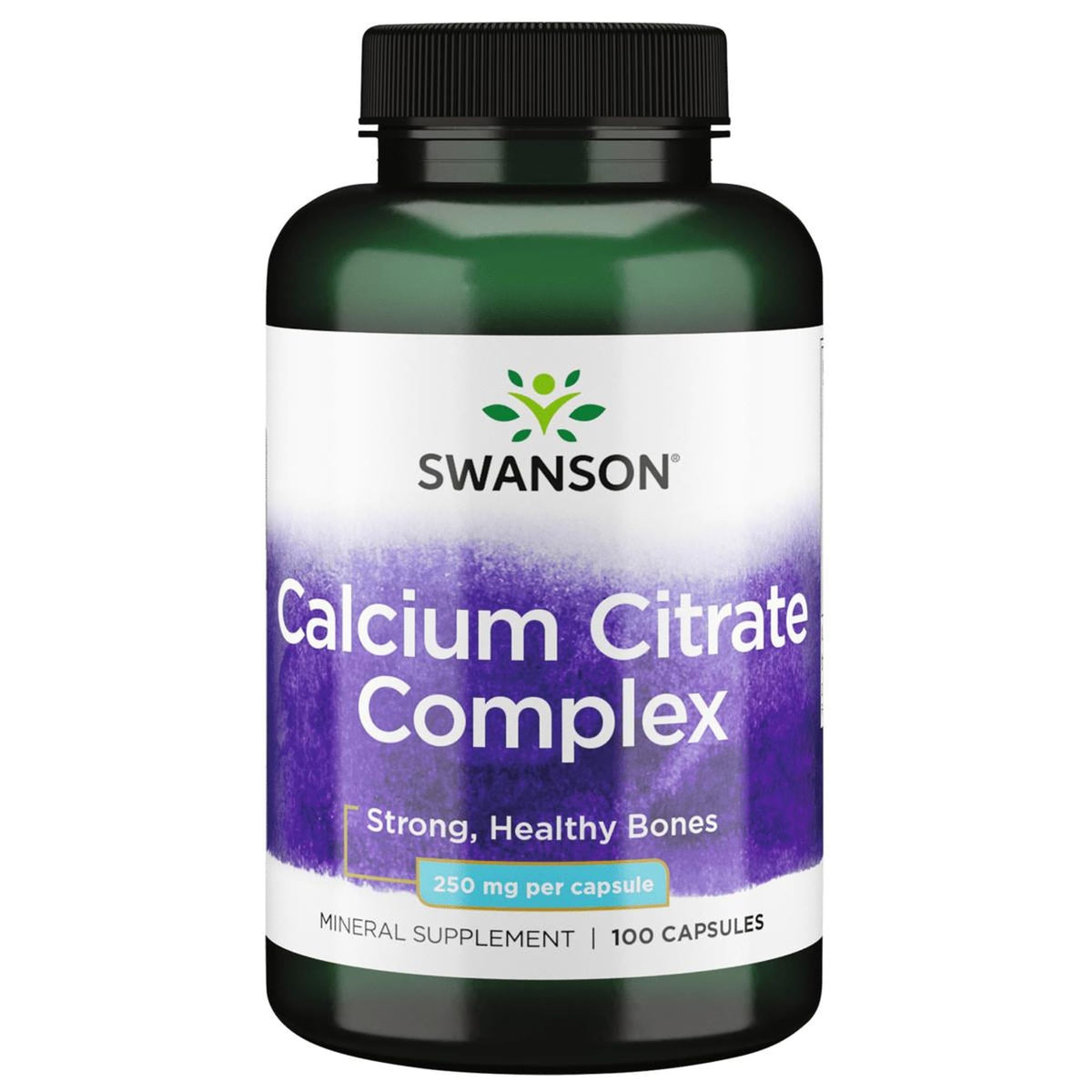 Swanson Calcium Citrate Complex bottle image highlighting bone and muscle support