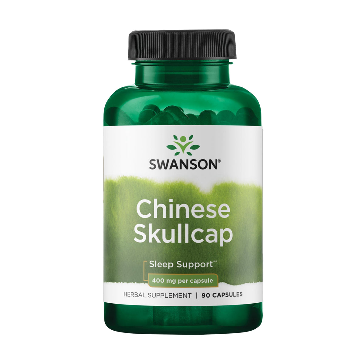 Swanson Chinese Skullcap bottle front for relaxation support.