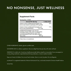 Cod Liver Oil nutrition facts highlight 350 mg per capsule