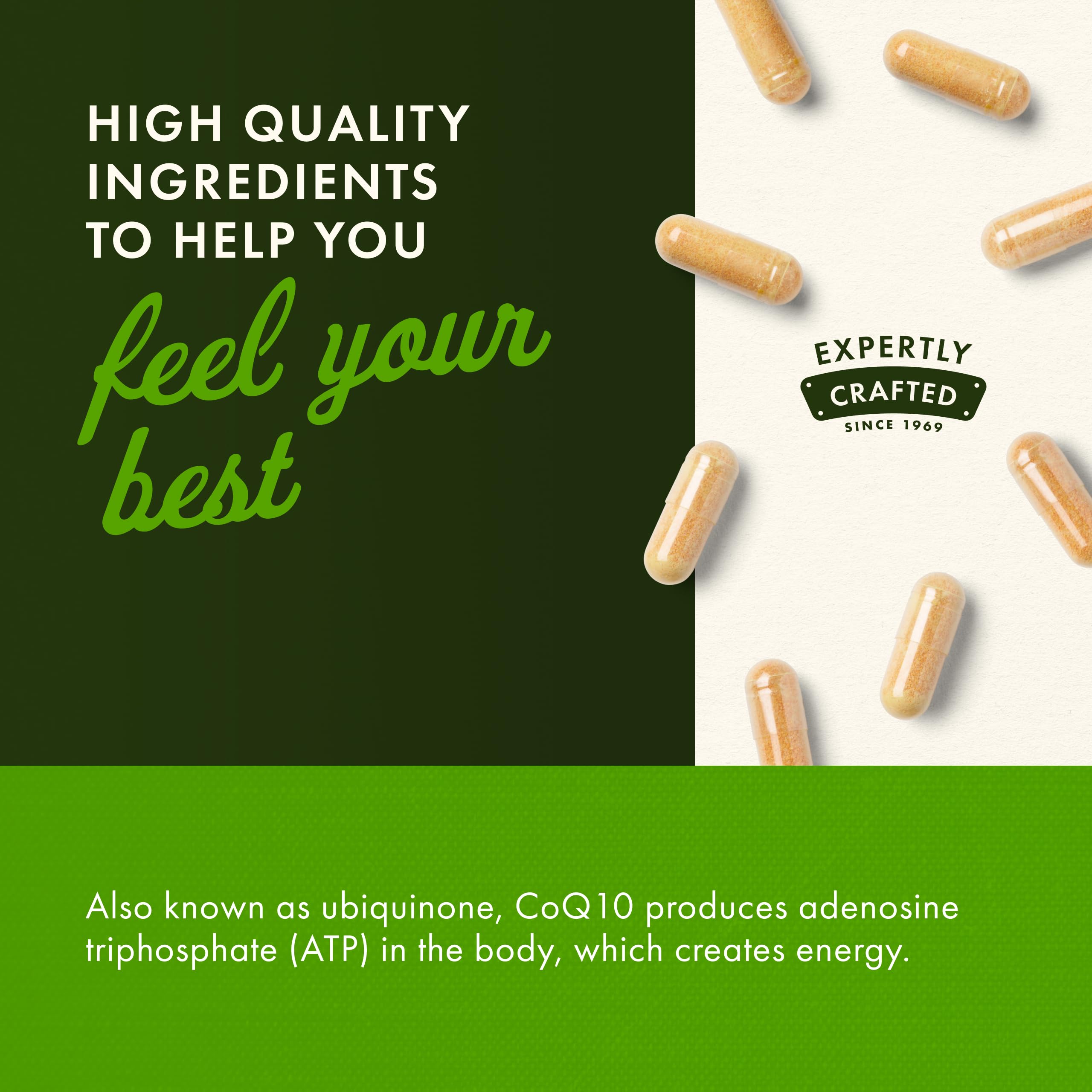 Swanson CoQ10 capsules in daylight suggesting daily use