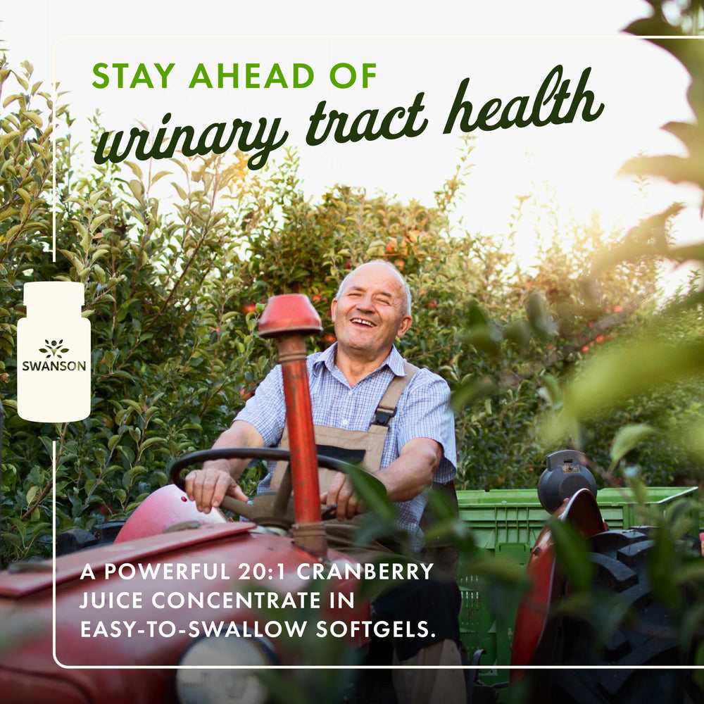 Swanson Cranberry softgels bottle highlighting kidney support as part of daily wellness