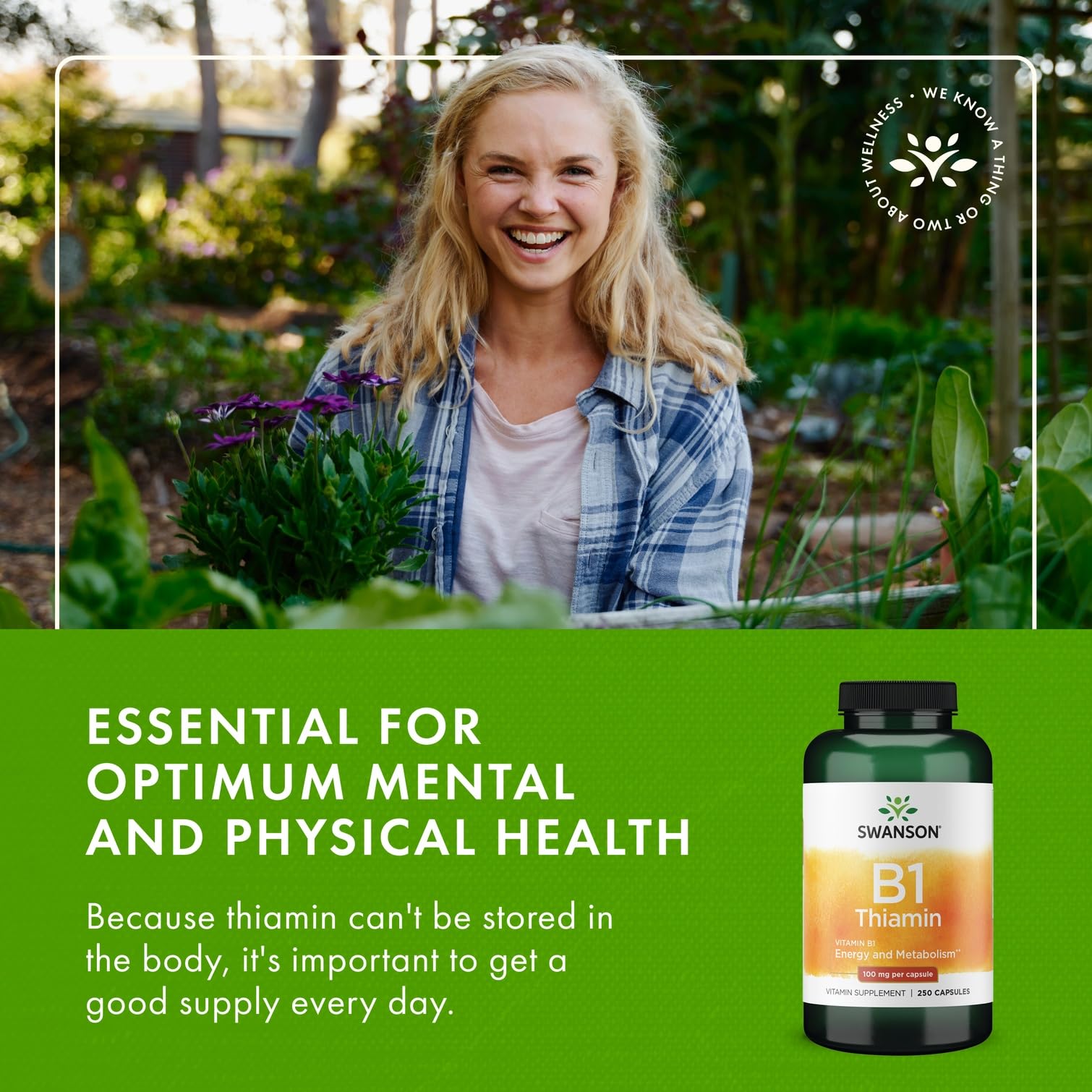 Swanson daily-dose scene suggests a simple routine for energy and mental clarity.