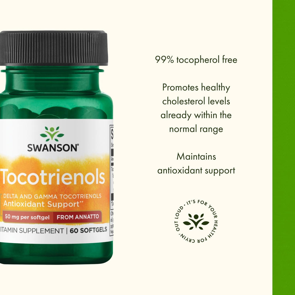 Lab testing documents confirming purity and potency of Swanson Deltagold Tocotrienols