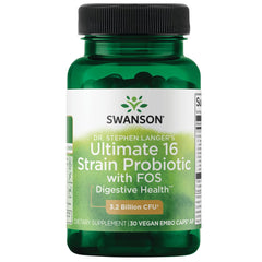 Swanson Dr. Stephen Langer's Formula bottle front showing 60 veggie capsules for daily digestive support.