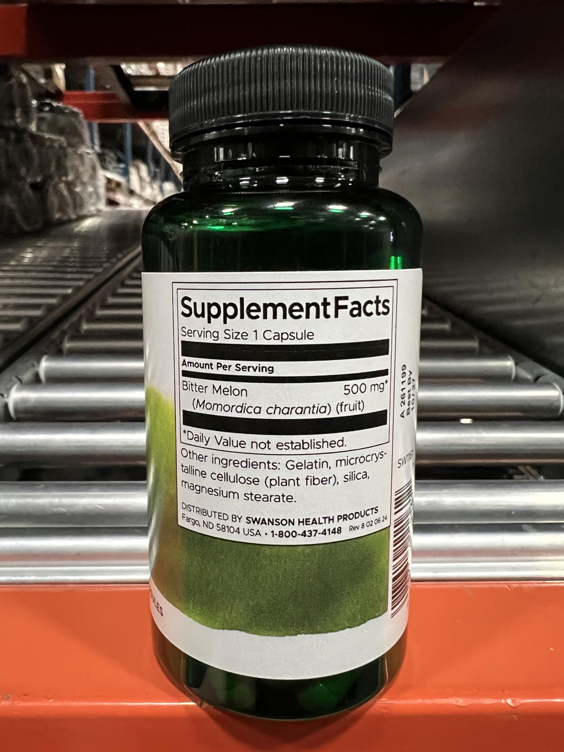 Swanson Full Spectrum Bitter Melon label detail highlights full-spectrum formula