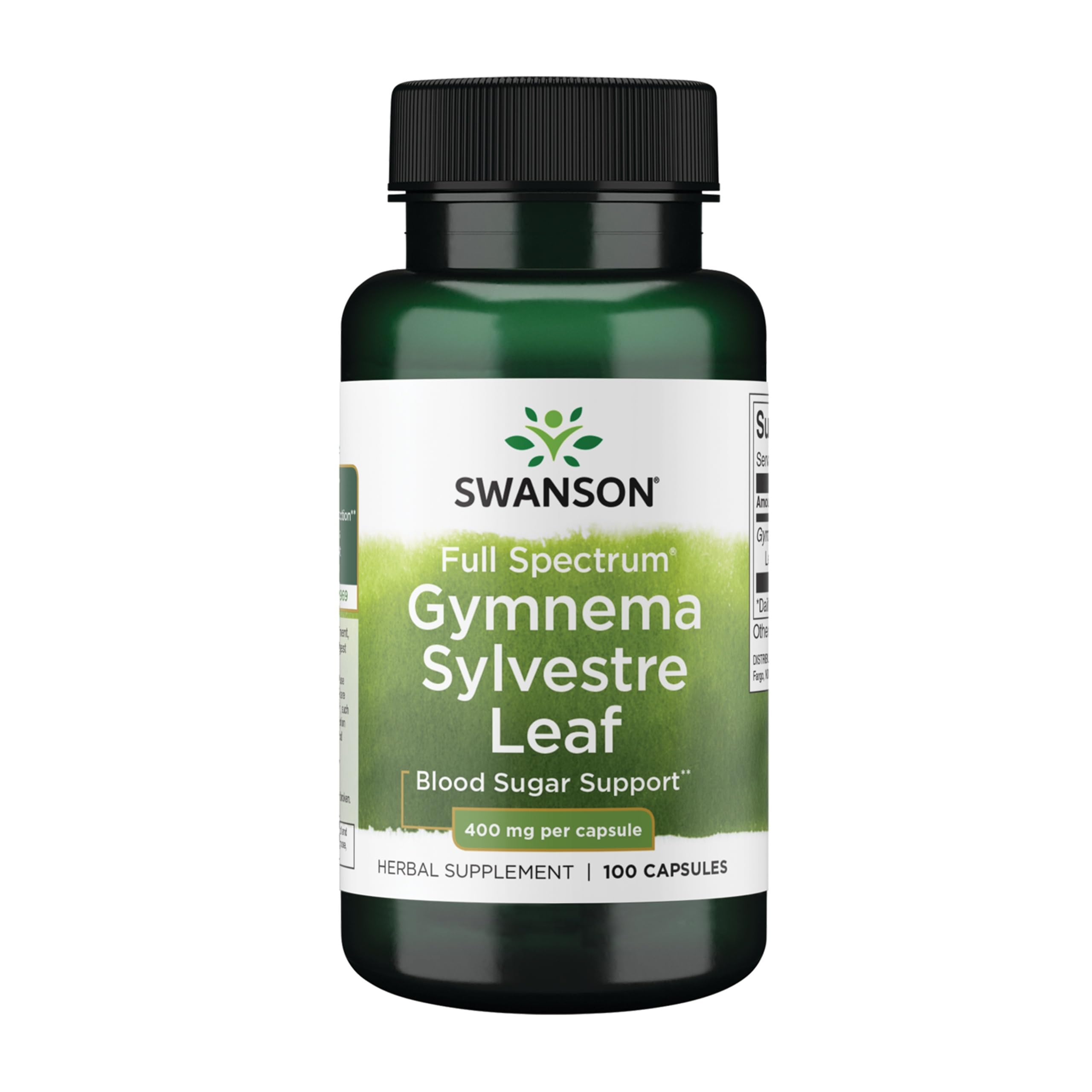 Swanson Gymnema Sylvestre bottle front view for daily wellness.