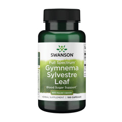Swanson Gymnema Sylvestre bottle front view for daily wellness.