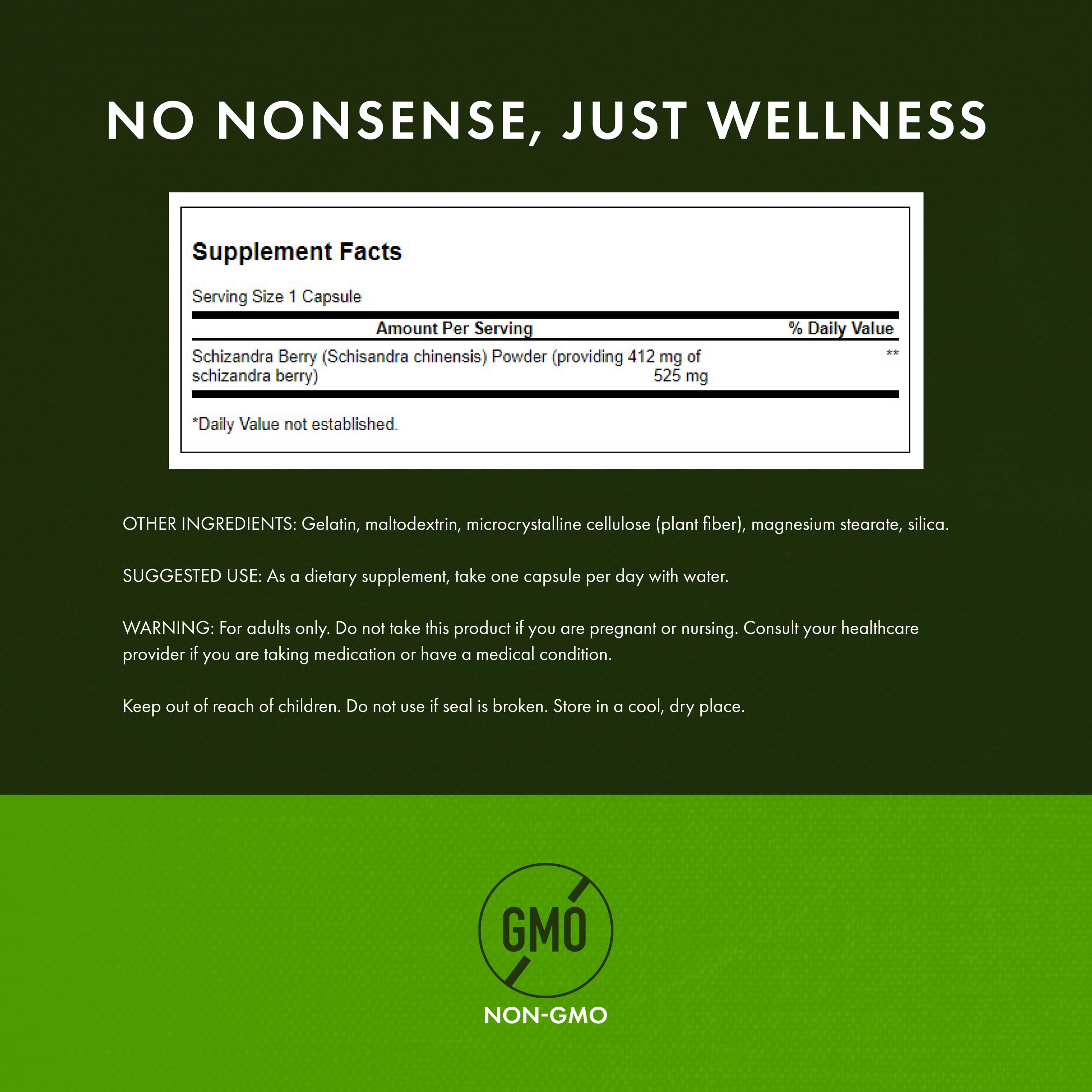 Swanson full-spectrum schizandra bottle back notes liver wellness potential.