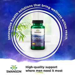Close-up of Swanson Graminex capsules for urinary tract support.