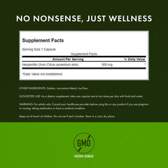 Swanson Hesperidin bottle packaging shown on shelf for easy daily supplementation.