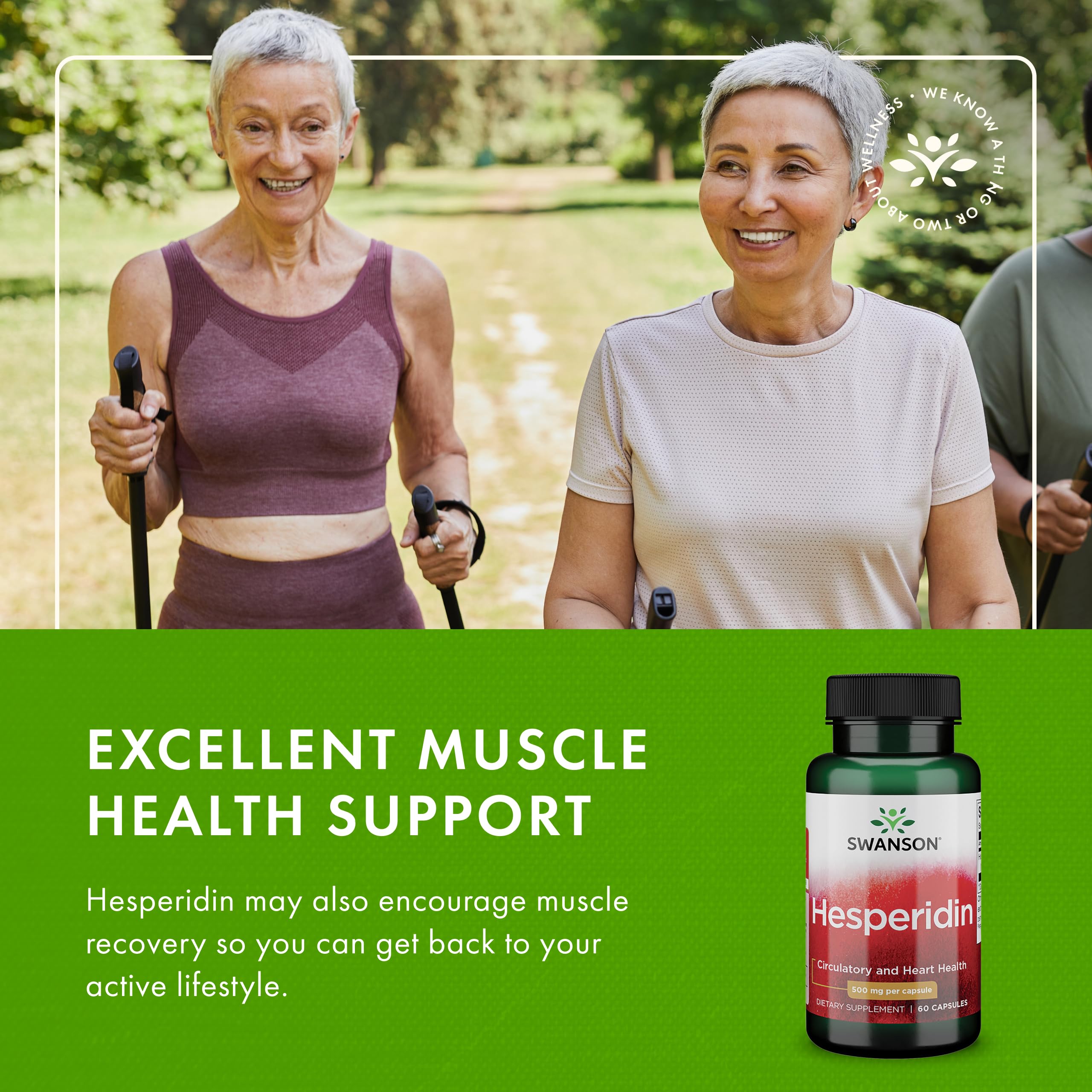 Swanson Hesperidin supplement on desk scene conveying accessibility during a busy workday.