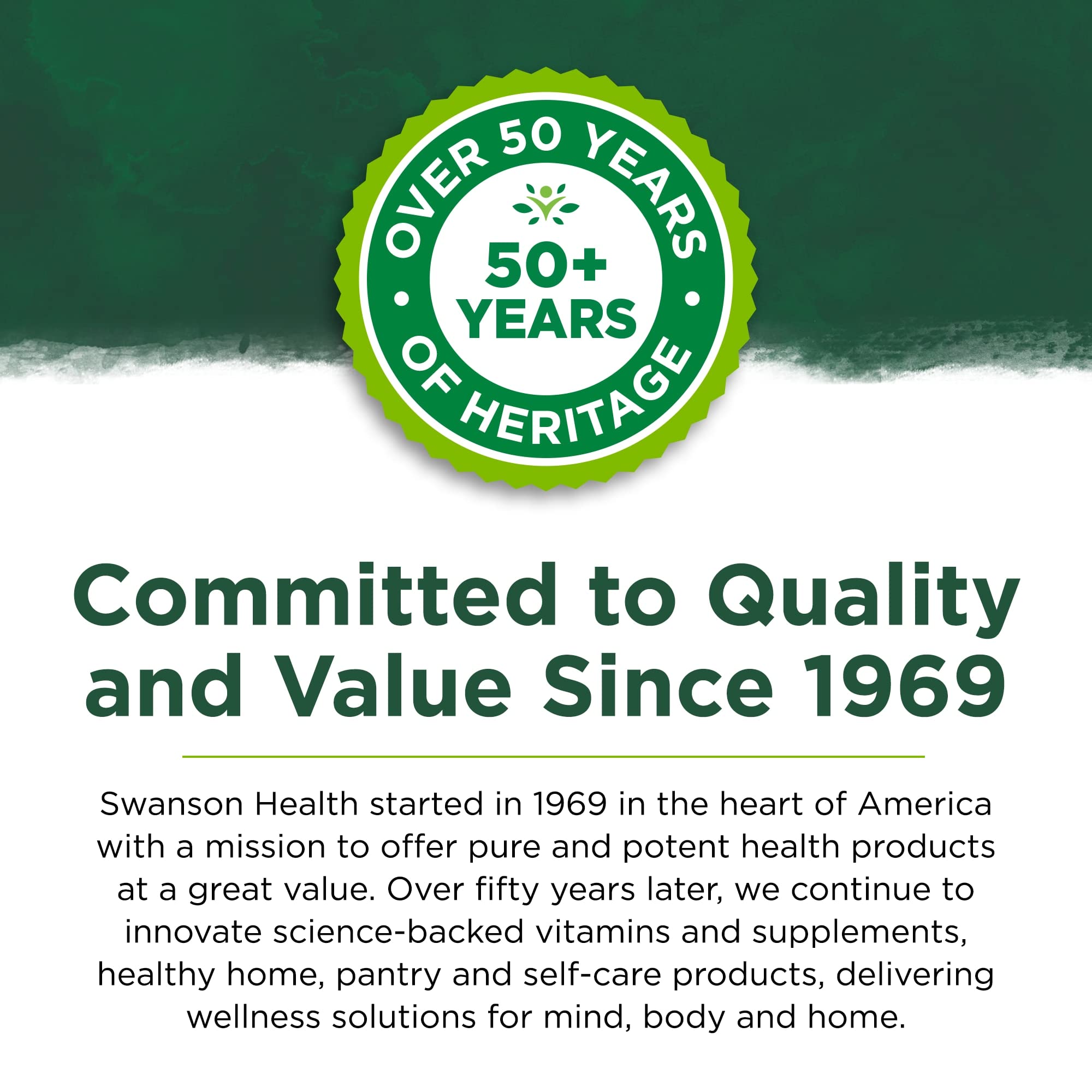 Swanson Holy Basil Leaf packaging emphasizing trusted wellness supplement