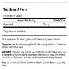 Swanson Huperzine A capsule close-up showing potency for focus.