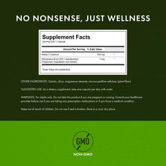 Swanson I3C ingredients label showing resveratrol and cruciferous phytonutrient.