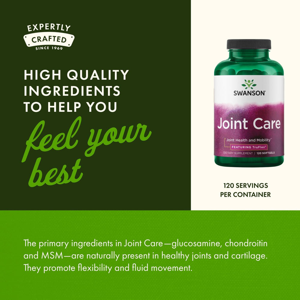 Swanson Joint Care Truflex 120 Sgels serving scene in daily wellness routine