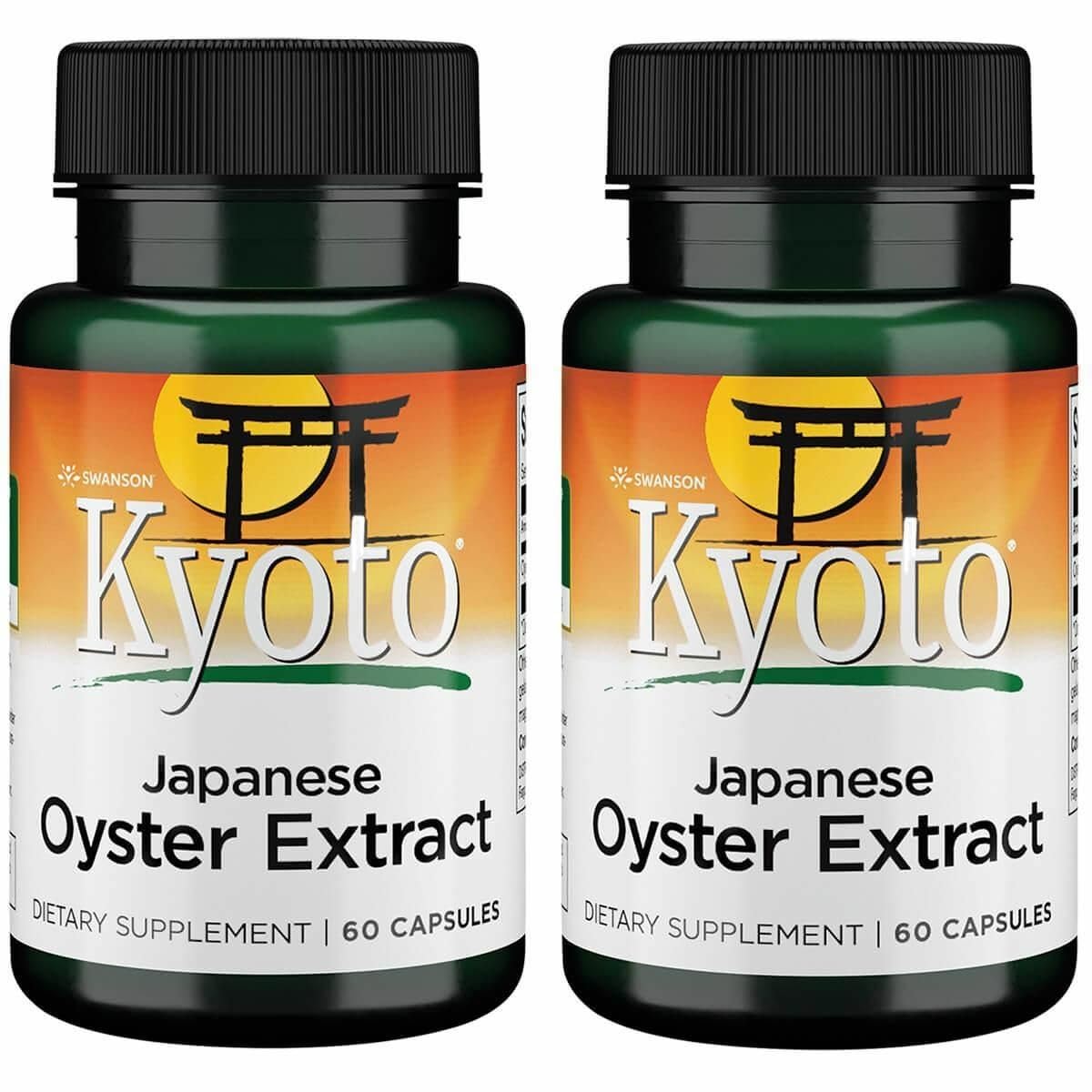 Swanson Kyoto Oyster Extract bottle with 500 mg capsules for daily wellness