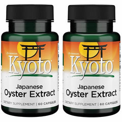 Swanson Kyoto Oyster Extract bottle with 500 mg capsules for daily wellness