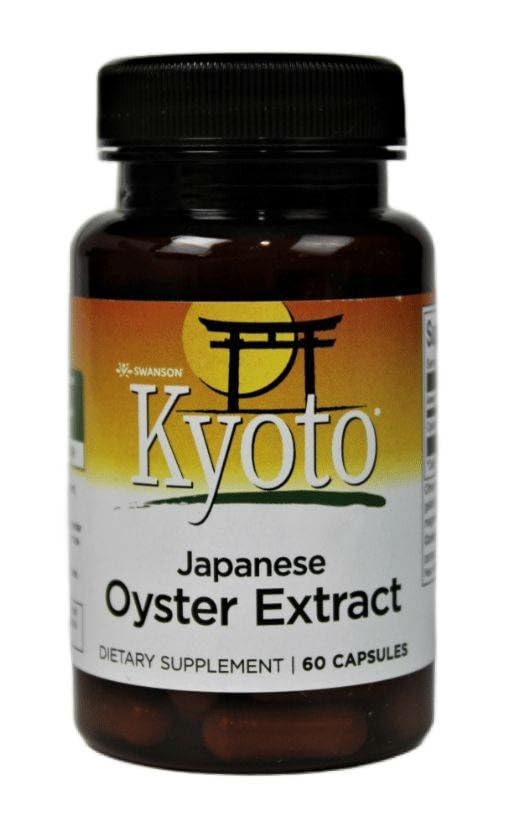 Swanson Kyoto Oyster Extract label close-up showing 500 mg potency