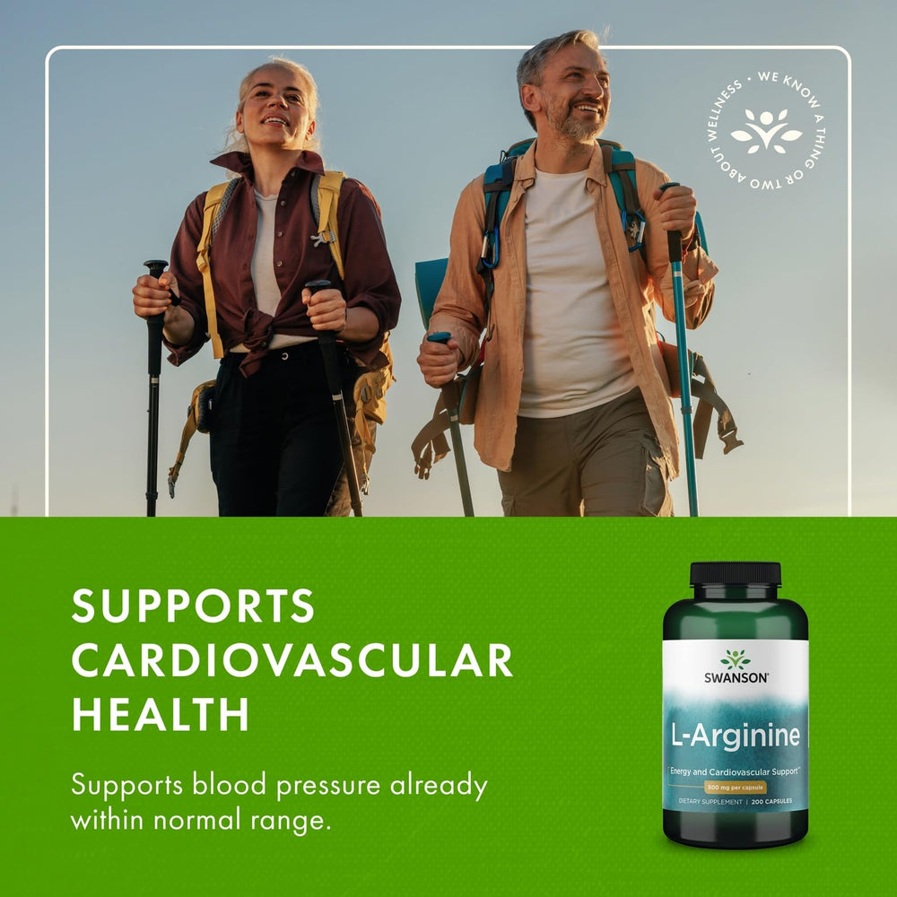 GMP-certified facility image associated with Swanson L-Arginine production quality