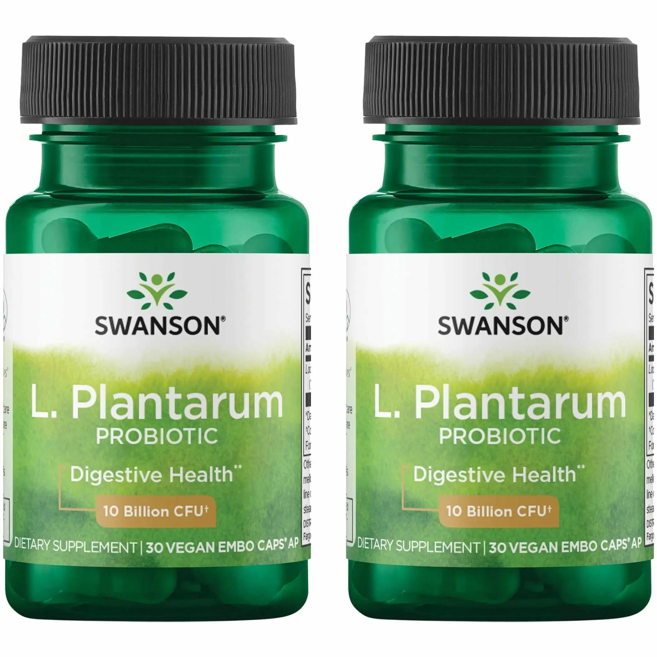 Swanson L. Plantarum bottle front view for easy daily probiotic use
