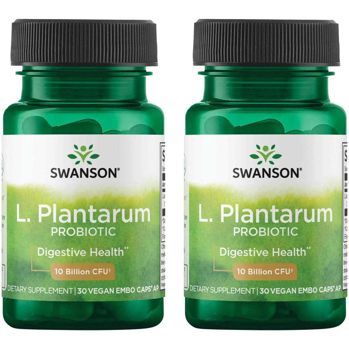 Swanson L. Plantarum bottle front view for easy daily probiotic use