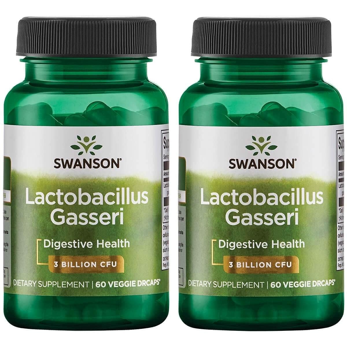 Swanson Lactobacillus Gasseri capsules in bottle support daily digestion.