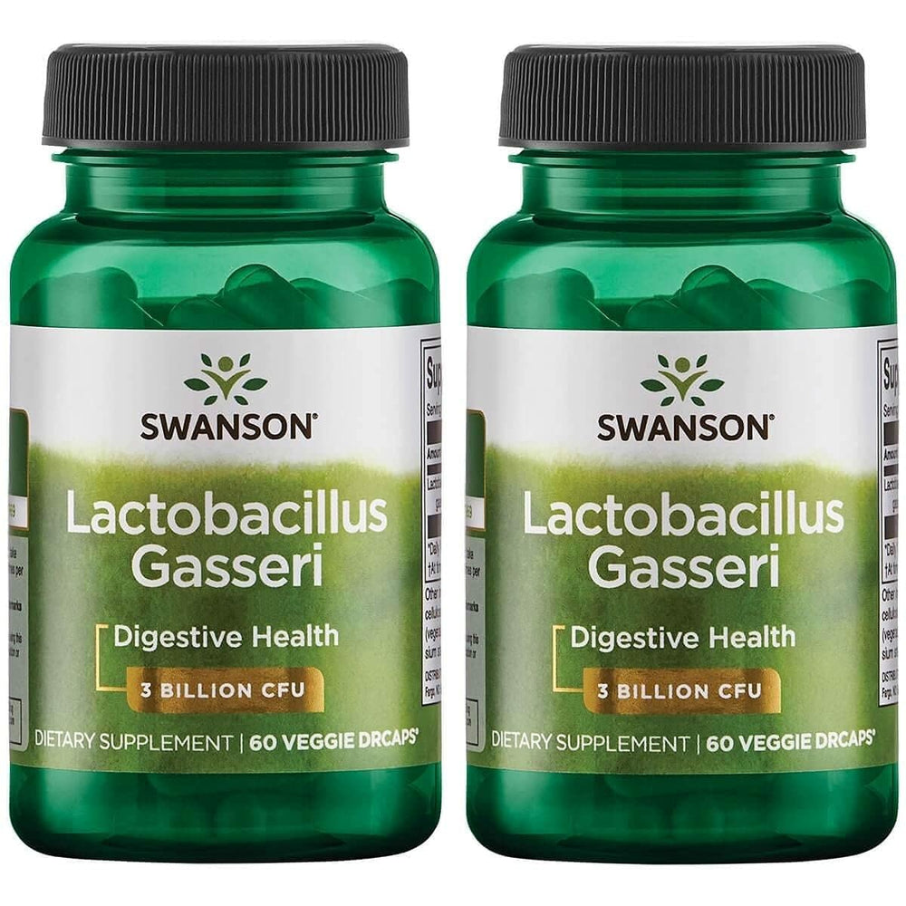 Swanson Lactobacillus Gasseri capsules in bottle support daily digestion.