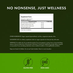 Swanson liver support ingredients label showing blend and dosage details.
