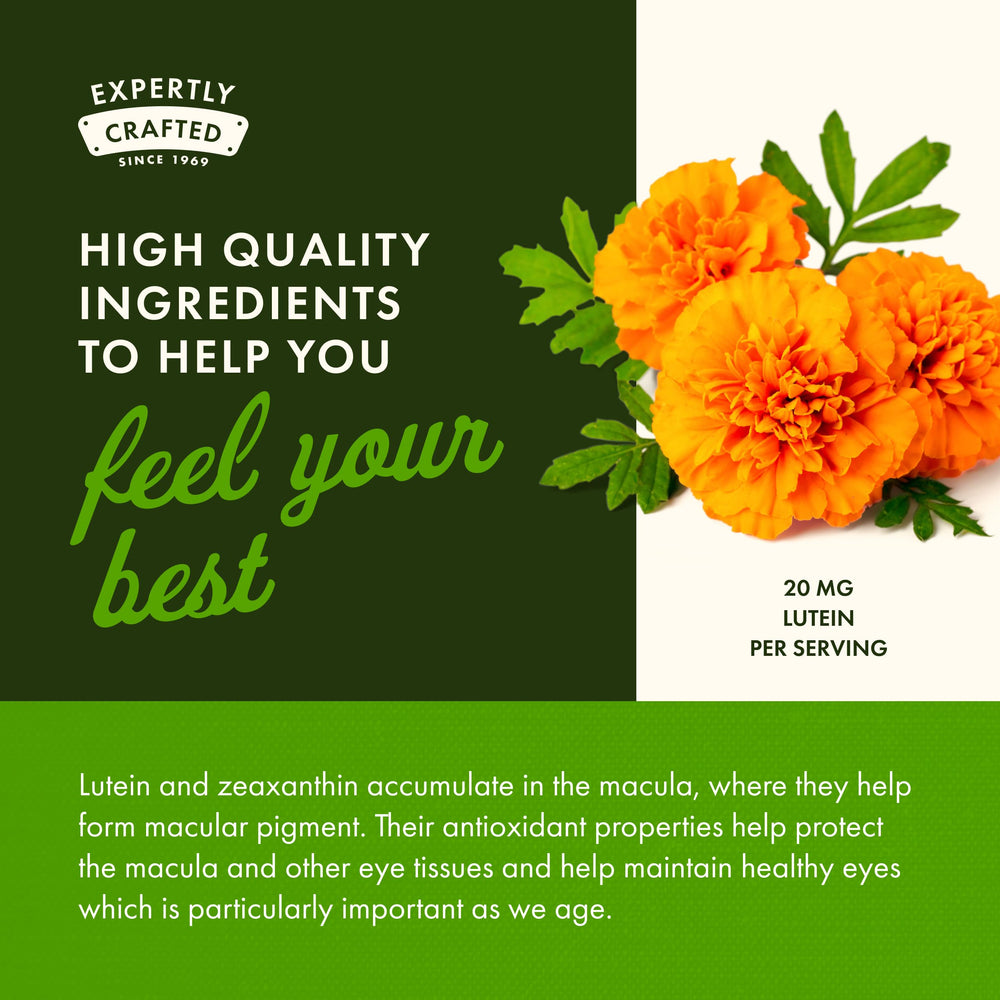 Swanson lutein 20 mg eye nutrient softgel designed for everyday use.