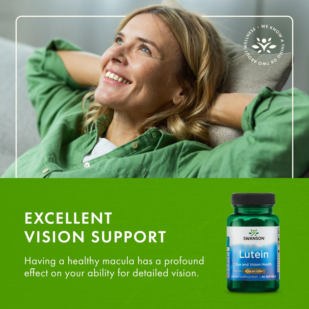Swanson Lutein tested for quality with GMP-certified production.