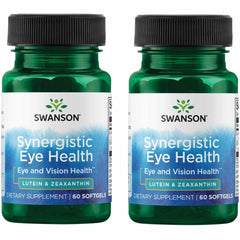 Swanson Lutein & Zeaxanthin Synergistic eye-health bottle front promotes daily eye health