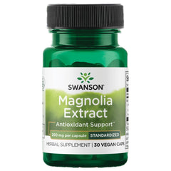 Swanson Magnolia Bark capsules for daily digestive and nervous system support.