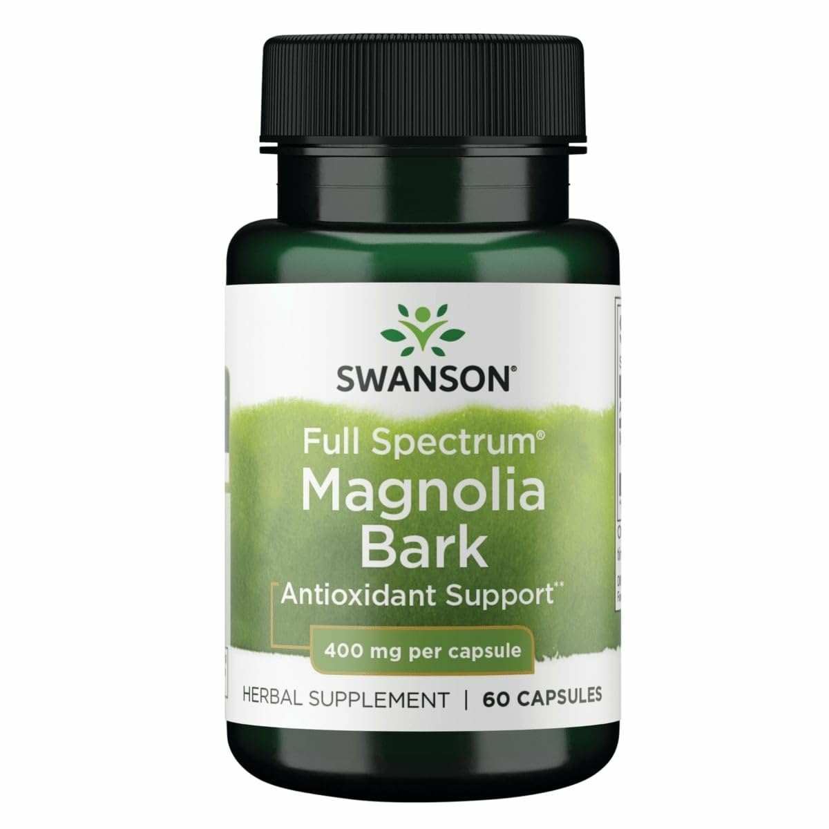 Swanson Magnolia Bark capsules ready to support digestive and nervous system wellness.