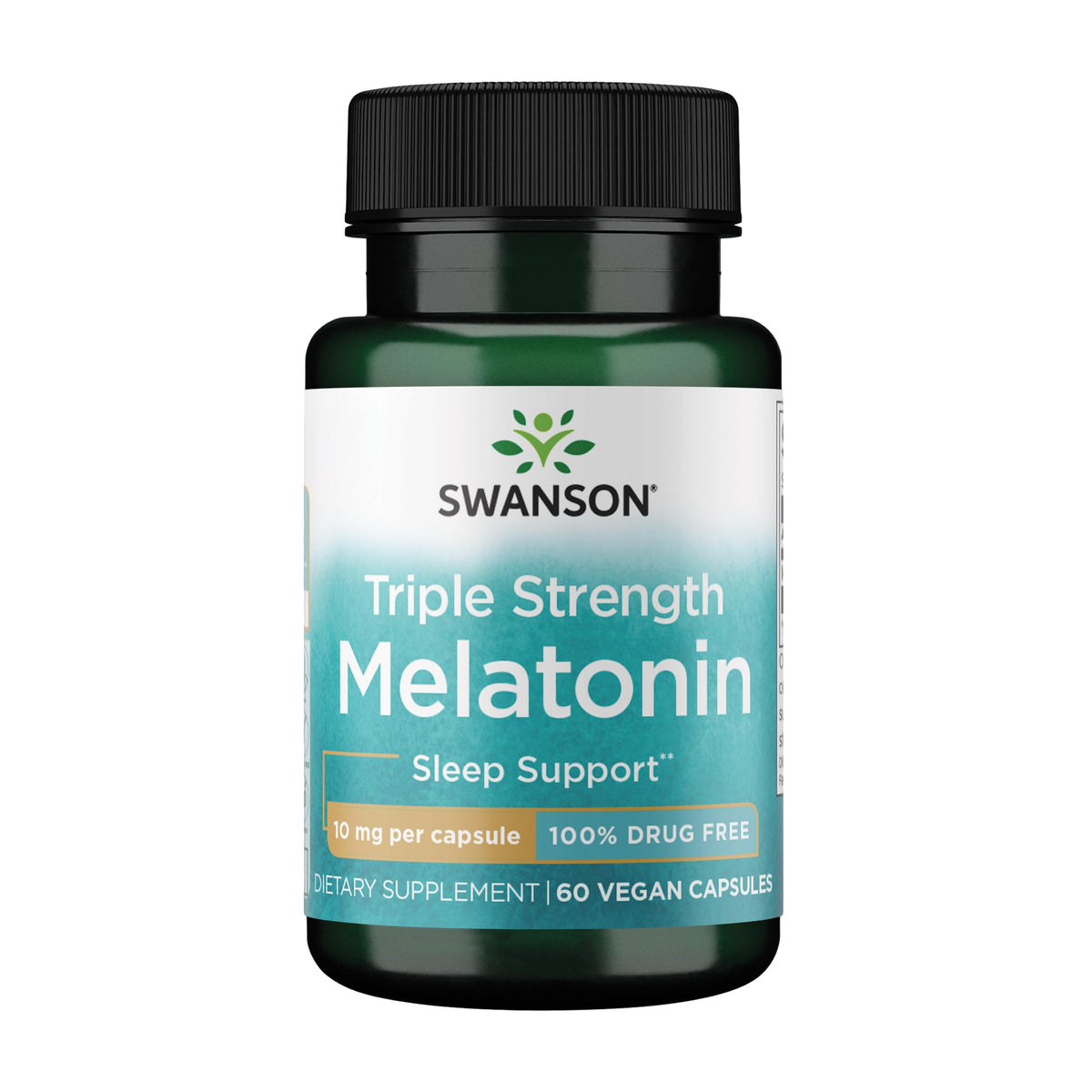 Swanson melatonin 10 mg bottle ready for predictable sleep support