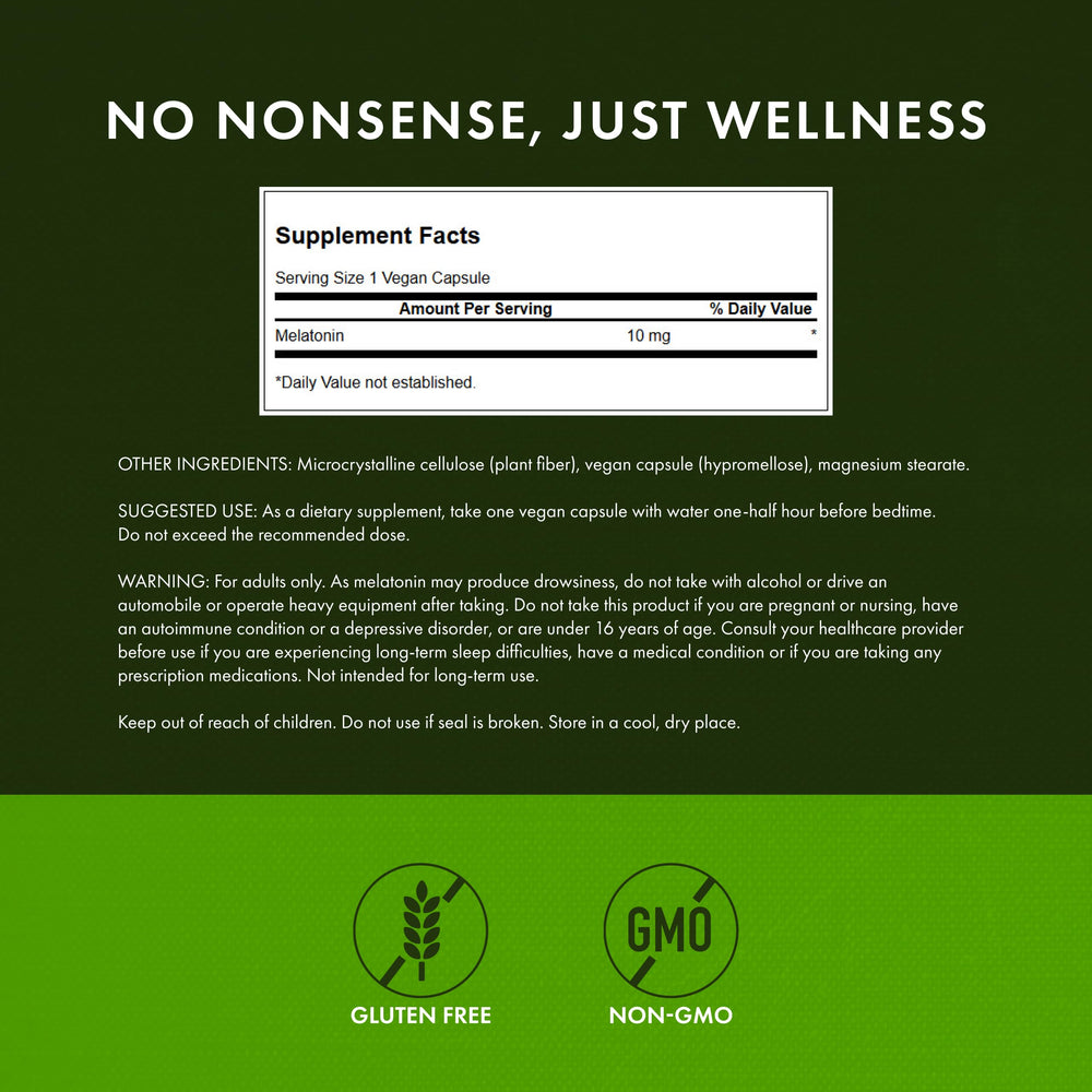 Swanson melatonin bottle label highlights triple strength clarity
