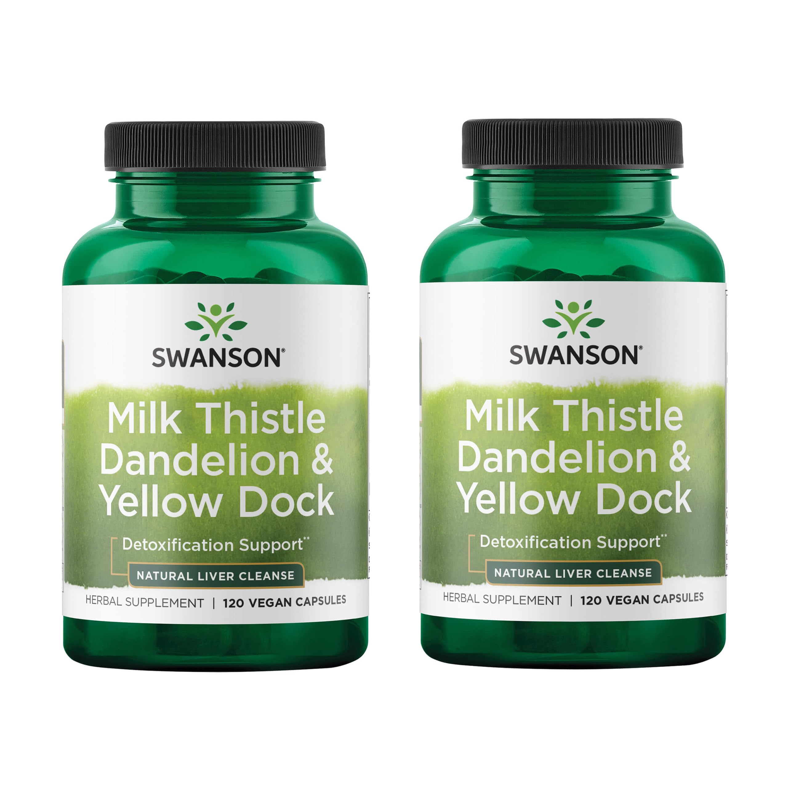 Swanson Milk Thistle bottle with capsules for natural liver support