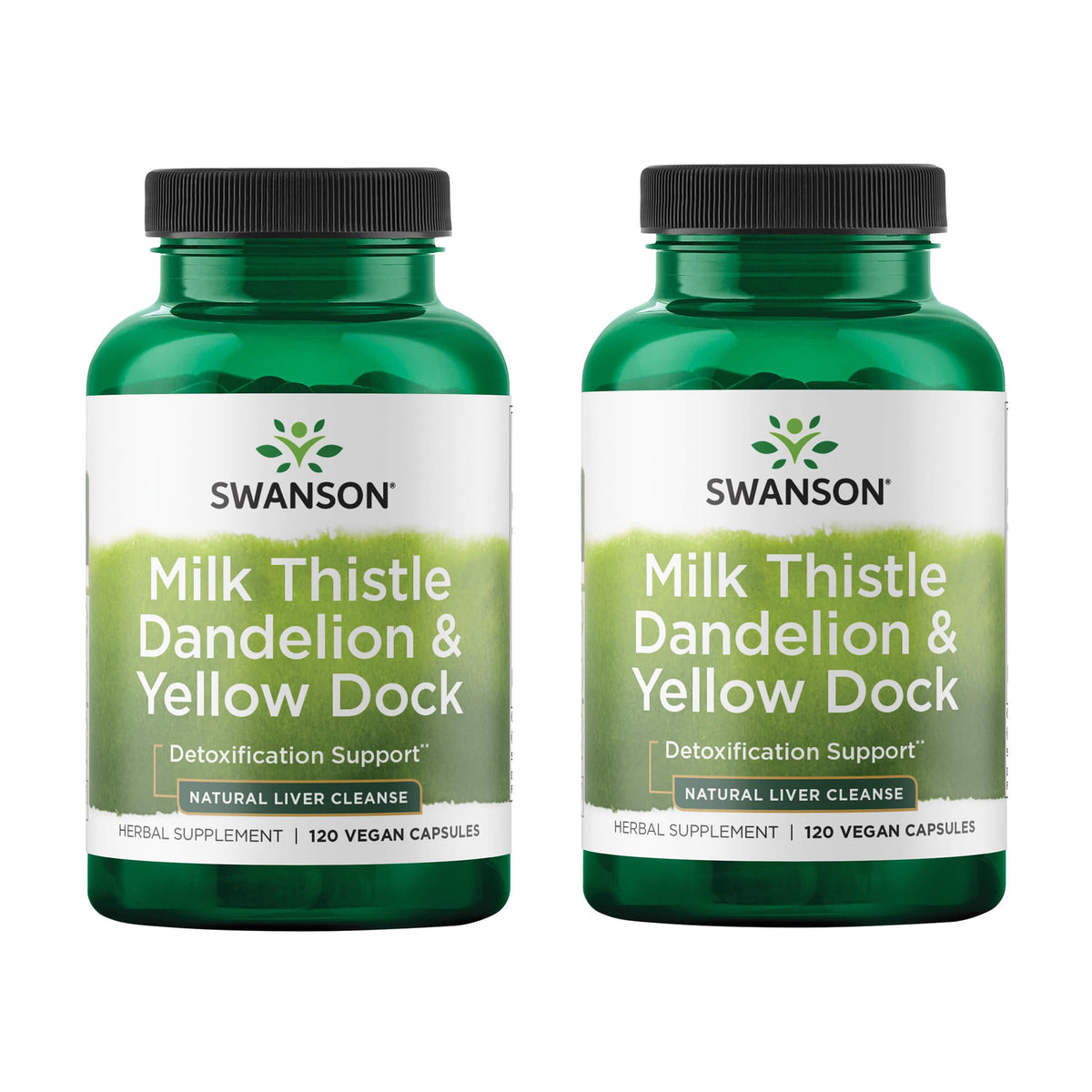 Swanson Milk Thistle bottle with capsules for natural liver support