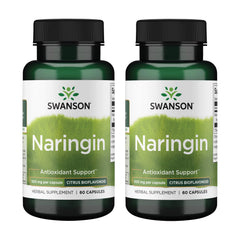 Swanson Naringin two-pack bottle front highlighting antioxidant support