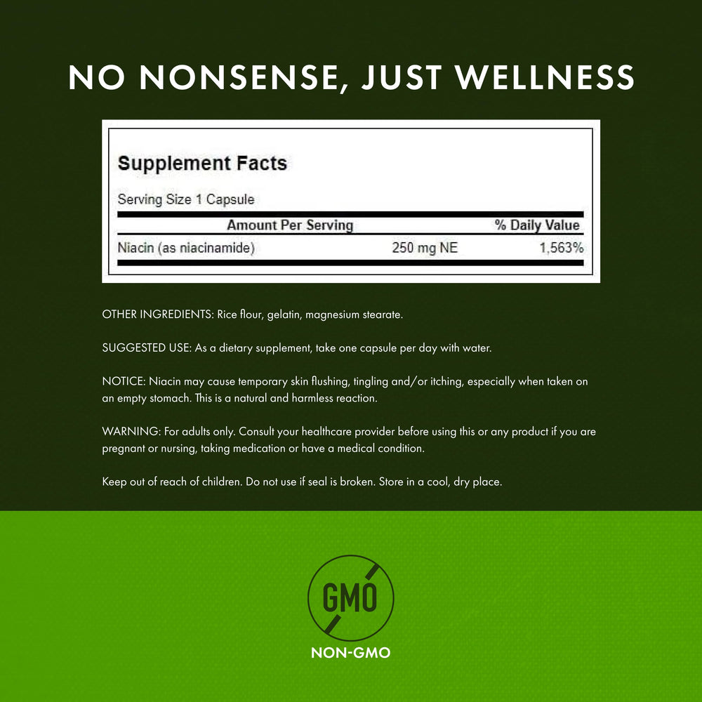 Swanson Niacinamide plant-based formulation for holistic wellness