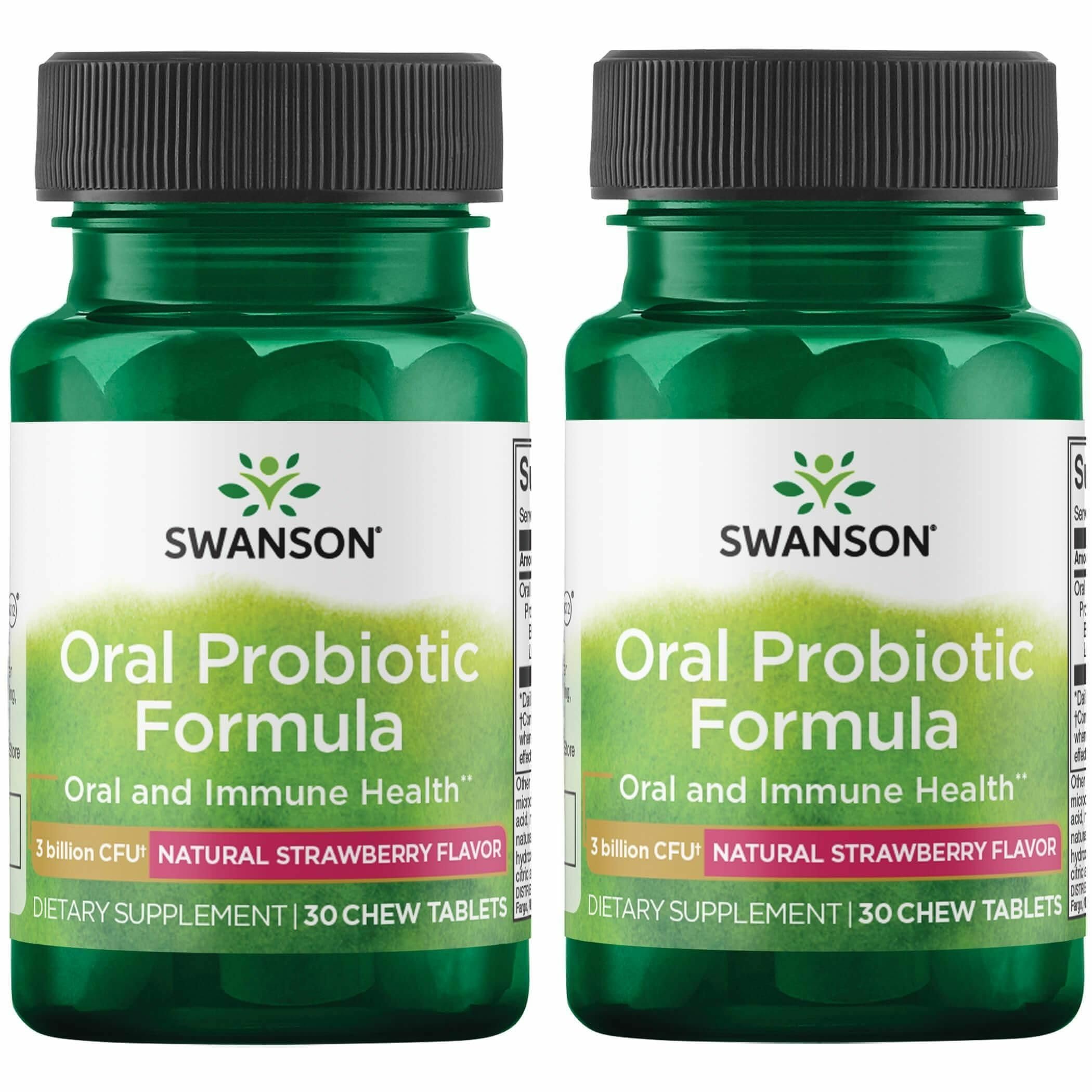 Swanson Oral Probiotic BLIS K12 bottle highlighting the oral balance focus