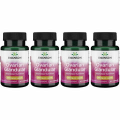 Swanson Ovarian Glandular bottle front shows clear packaging for trust and easy recognition