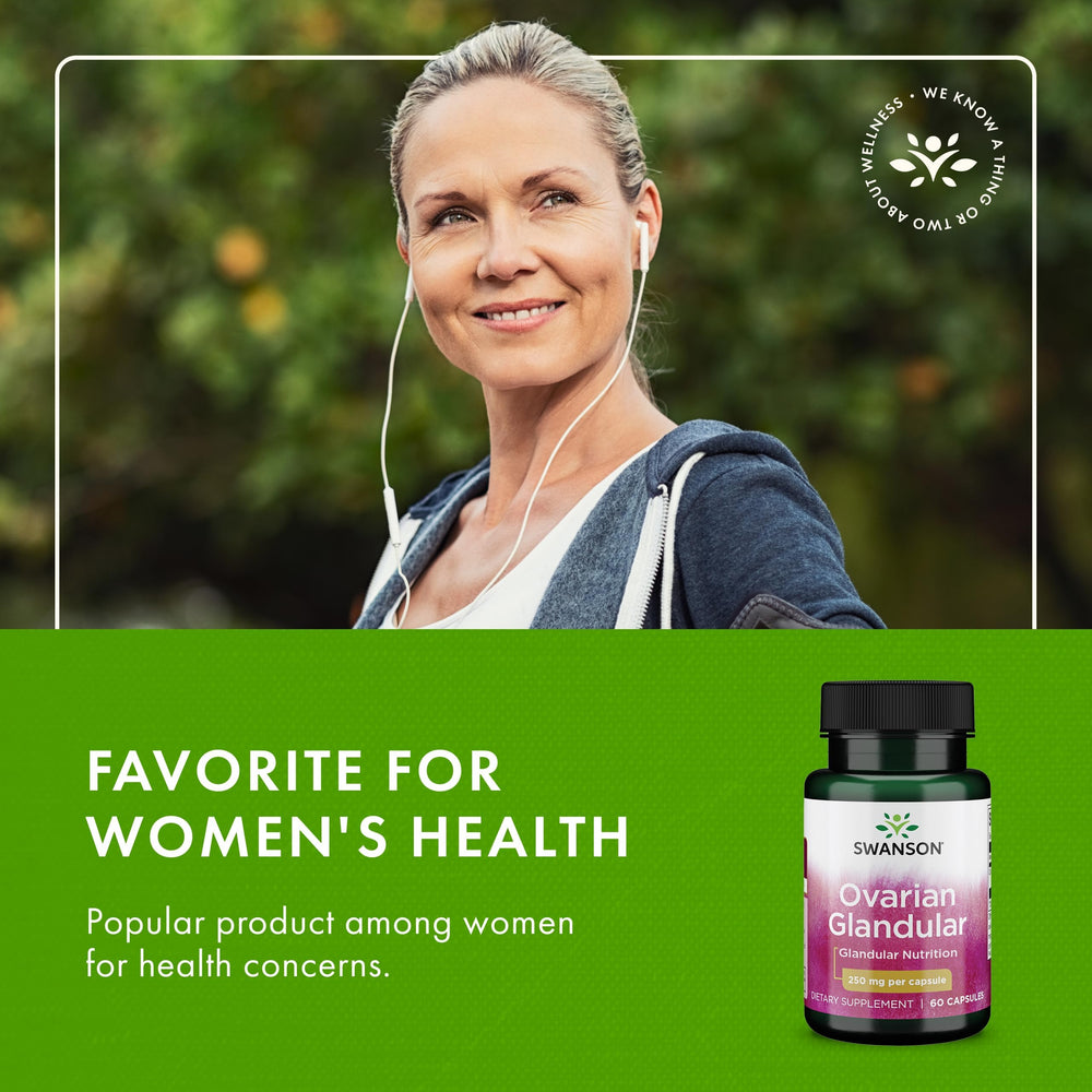 Swanson Ovarian Glandular daily-dose capsule ready for routine use