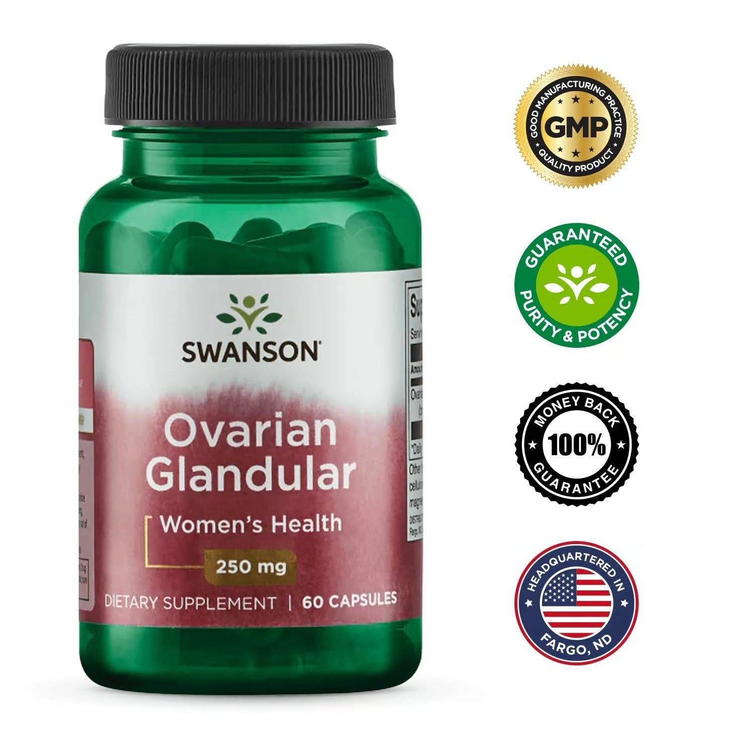 Swanson Ovarian Glandular third-party testing document verification