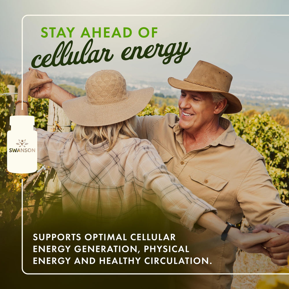 Swanson Peak ATP bottle front label highlights 400 mg per serving for energy support