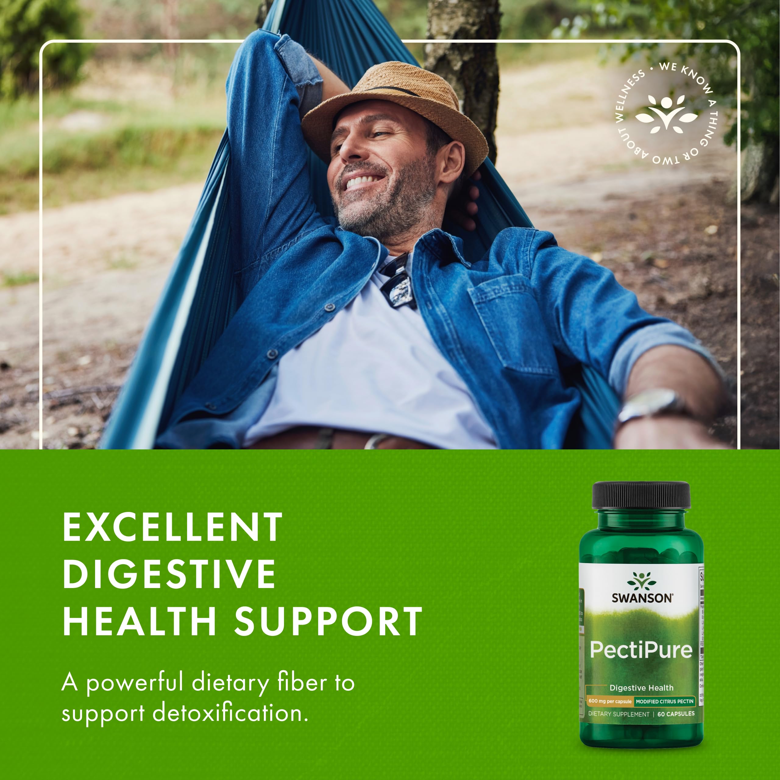 Swanson PectiPure packaging shown with 60 capsules.
